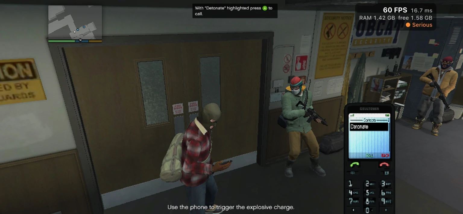 A scene from the opening mission in North Yankton.